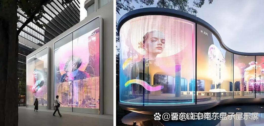 这种超薄显示产品以其灵活的安装方式,为展览设计提供更多可能性